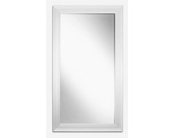 Eleganckie lustro w ramie biały połysk 132x72