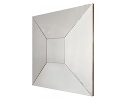 Designerskie lustro z drewna i szkła 100x100