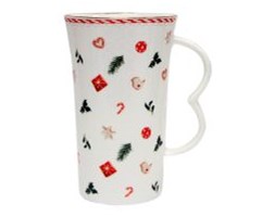 Kubek Świąteczny Settia, porcelana