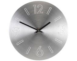 Okrągły zegar ścienny, aluminium, Ø 35 cm