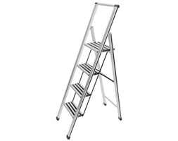 Aluminiowa drabina, 4-stopniowa, WENKO
