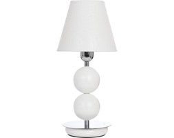 Lampa stołowa, biurkowa, Nathalie White, 1x60W, E14, Nowodvorski, 4517