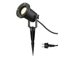 Reflektor NAUTILUS SPIKE XL, czarny GU10 1,5m przewód z wtyczką SLV 227410