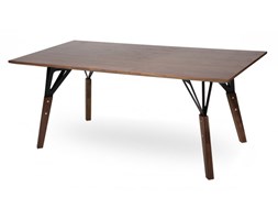 Stół PRECISIONE : MDF fornirowany orzech amerykański 180x90x75 cm KING HOME