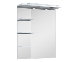 ELITA lustro z panelem oswietleniomym i półkami 70 cm