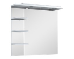 ELITA lustro z panelem oswietleniomym i półkami 80 cm