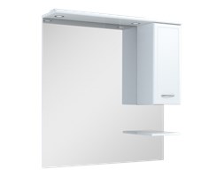 ELITA Aqualine lustro z oświetleniem, szafką i półką 100 cm