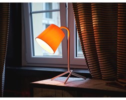 Lampa biurowa biała - stołowa - nocna - gabinetowa - MOOKI