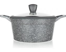 Banquet Garnek z pokrywką Kastrol GRANITE 24 cm, BEZPŁATNY ODBIÓR: WARSZAWA, WROCŁAW, KATOWICE, KRAKÓW!