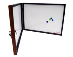 Tablica informacyjna z powierzchnią magnetyczną 37x52cm BRĄZOWA ARDA