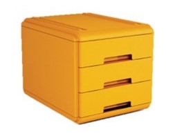 Mini Organizer Pomarańczowy 3 szuflady ARDA