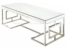 STOLIK KAWOWY METALOWA RAMA BLAT LUSTRO"LEONARDO"120x60x44cm