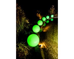 KULA OGRODOWA II LED 40 lampa stojąca 1 x 5W E27 RGB Z PILOTEM I SZPIKULCEM lampa ogrodowa lampa kula stojąca led MILAGRO ekn40
