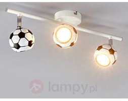 3-pkt. lampa sufitowa Play z LED i piłką nożną