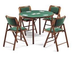 STÓŁ Z 4 KRZESŁAMI DO GRY W KARTY GIOCO IMPORT WŁOCHY ZESTAW