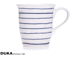 Kubek 400 ml w granatowe paski