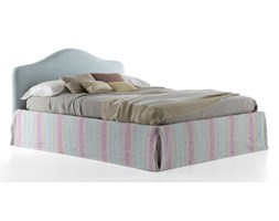 ŁÓŻKO 160X200 VANITY TAPICEROWANE Z OZDOBNYM WEZGŁOWIEM BOLZAN LETTI- PRODUKT WŁOSKI