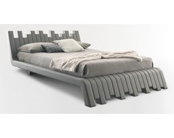 ŁÓŻKO 160X200 CU.BED TAPICEROWANE Z OZDOBNYM WEZGŁOWIEM BOLZAN LETTI- PRODUKT WŁOSKI