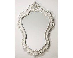 Stylowe lustro z ramą białą przecieraną 90x60
