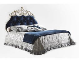 ŁÓŻKO 160X200 VELVET Z BOGATO ZDOBIONYM WEZGŁOWIEM TAPICEROWANE BOLZAN LETTI- PRODUKT WŁOSKI