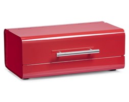 Metalowy chlebak, pojemnik na pieczywo, kolor czerwony, ZELLER