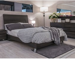 ŁÓŻKO 180 STAR WENGE LAMINOWANE I MATOWE