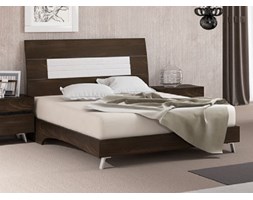 ŁÓŻKO 180/200cm STAR WENGE LAMINOWANE Z TAPICEROWANYM PANELEM