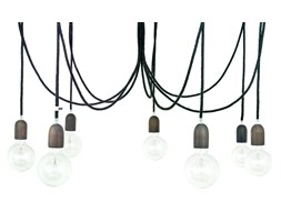 Żyrandol loft kable w oplocie wełnianym imindesign