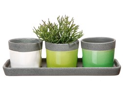 Planta Zestaw doniczek ceramicznych, 3 szt., BEZPŁATNY ODBIÓR: WARSZAWA, WROCŁAW, KATOWICE, KRAKÓW!