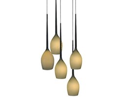Azzardo Lampa Wisząca Izza 5 Zielony/Żółty AZ1222 ZAPYTAJ O RABAT 503 504 570