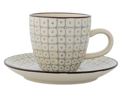 FILIŻANKA ZE SPODECZKIEM DO ESPRESSO "ELIZABETH" BLOOMINGVILLE KOLOR JASONIEBIESKI