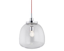 OPAWA lampa wisząca, przewód czerwony 1 x 60W E27 ARGON 3054