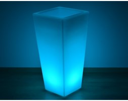 MCODO :: Wysoka donica Led RGB do lokalu, domu i ogrodu, podświetlana diodami led