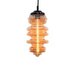 MCODO :: Lampa wisząca z oryginalnym szklanym kloszem w kolorze bursztynowym