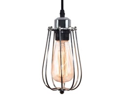 MCODO :: Industrialna lampa wisząca Cage w stylu Vintage chromowana