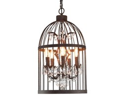 MCODO :: Żyrandol Vintage BIRD CAGE z kryształami Nowość