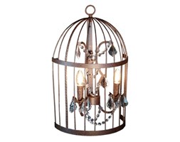 MCODO :: Kinkiet BIRD CAGE z kryształami w stylu Vintage