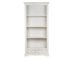 stylowy drewniany regał przecierany shabby chic