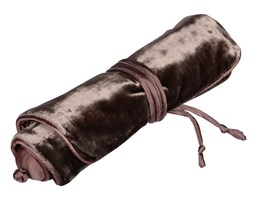 Brązowa zawijana saszetka na biżuterię Rolla'la