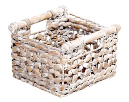Biały kosz z hiacyntu wodnego Boxa' S