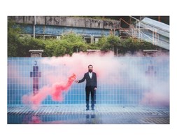 HK Living :: Plakat Bright Pool na plexibond