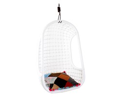 HK Living :: Rattanowy Fotel wiszący - biały