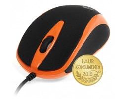 Media-Tech Mysz optyczna 800dpi czarno-pomaranczowa MT1091O