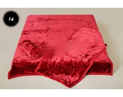 Koc Elway Akryl Tłoczony, komplet 160x210+2x70/160 c. czerwień