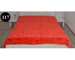 Koc Elway Mikrofibra 160x210 róże czerwień