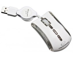 Esperanza MYSZ EM109W BIAŁA PRZEWODOWA USB