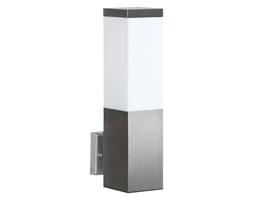 INOX kinkiet 1 x 40W E27 metalowy srebrny nowoczesny design lampa ścienna zewnętrzna SUMA SS802-A