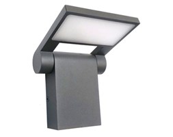 NEO LED kinkiet 1 x 9,5W LED lampa ścienna zewnętrzna tarasowa nowoczesna metalowa szara ledowa SUMA 11701 DG