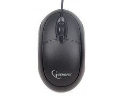 Gembird Mysz OPTO 1-SCROLL USB (MUS-U-01) Black