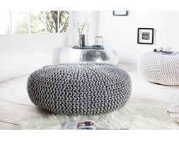 Puf/podnóżek Knitted Ball 80 cm szary